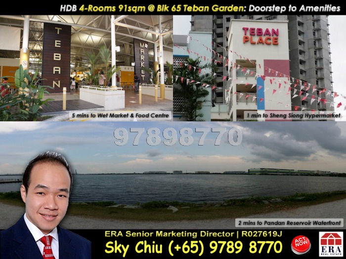 Blk 65 Teban Gardens Road (Jurong East), HDB 4 Rooms #983892